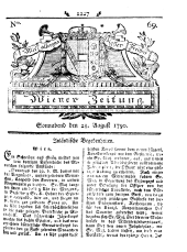 Wiener Zeitung 17900828 Seite: 1