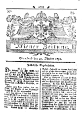 Wiener Zeitung 17901023 Seite: 1