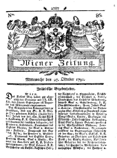 Wiener Zeitung 17901027 Seite: 1