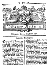 Wiener Zeitung 17901201 Seite: 1