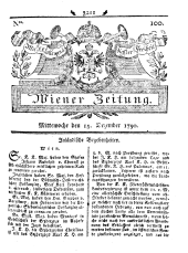 Wiener Zeitung 17901215 Seite: 1