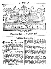 Wiener Zeitung 17901218 Seite: 1