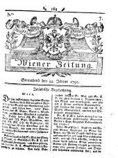 Wiener Zeitung 17910122 Seite: 1