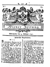 Wiener Zeitung 17910209 Seite: 1