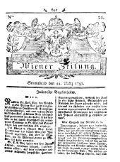 Wiener Zeitung 17910312 Seite: 1