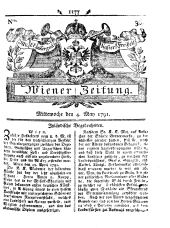Wiener Zeitung 17910504 Seite: 1