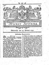 Wiener Zeitung 17920215 Seite: 1
