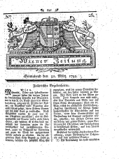 Wiener Zeitung 17920331 Seite: 1