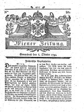 Wiener Zeitung 17921006 Seite: 1