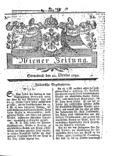 Wiener Zeitung 17921020 Seite: 1