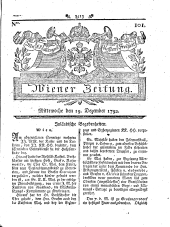 Wiener Zeitung 17921219 Seite: 1