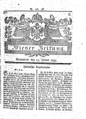 Wiener Zeitung 17930119 Seite: 1