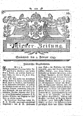 Wiener Zeitung 17930202 Seite: 1