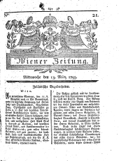 Wiener Zeitung 17930313 Seite: 1