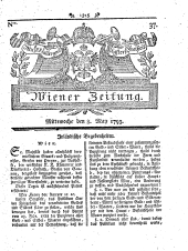 Wiener Zeitung 17930508 Seite: 1