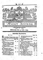 Wiener Zeitung 17930703 Seite: 1