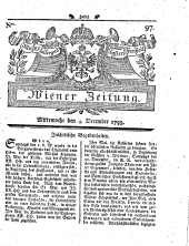 Wiener Zeitung 17931204 Seite: 1