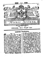 Wiener Zeitung 17970802 Seite: 1