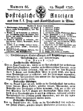 Wiener Zeitung 17970819 Seite: 41