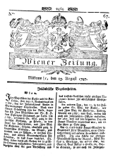 Wiener Zeitung 17970823 Seite: 1
