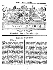 Wiener Zeitung 17970902 Seite: 1