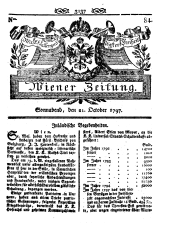 Wiener Zeitung 17971021 Seite: 1