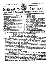 Wiener Zeitung 17971101 Seite: 33