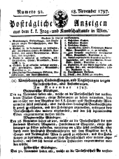 Wiener Zeitung 17971118 Seite: 33