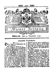 Wiener Zeitung 17971129 Seite: 1