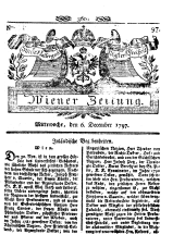 Wiener Zeitung 17971206 Seite: 1