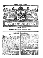 Wiener Zeitung 17971209 Seite: 1