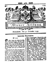 Wiener Zeitung 17971230 Seite: 1