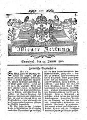 Wiener Zeitung 18000125 Seite: 1