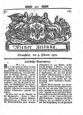 Wiener Zeitung 18000208 Seite: 1