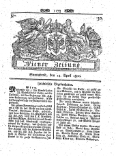 Wiener Zeitung 18000412 Seite: 1