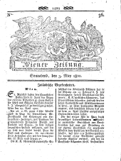 Wiener Zeitung 18000503 Seite: 1