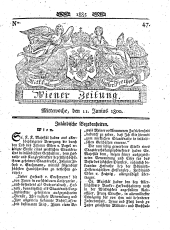 Wiener Zeitung 18000611 Seite: 1