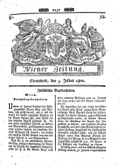 Wiener Zeitung 18000705 Seite: 1