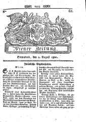 Wiener Zeitung 18000802 Seite: 1