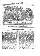 Wiener Zeitung 18000816 Seite: 1