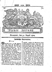 Wiener Zeitung 18000830 Seite: 1