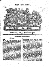 Wiener Zeitung 18000903 Seite: 1