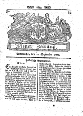 Wiener Zeitung 18000910 Seite: 1