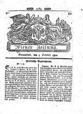 Wiener Zeitung 18001004 Seite: 1