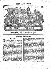 Wiener Zeitung 18001101 Seite: 1