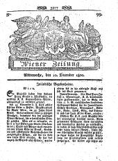 Wiener Zeitung 18001210 Seite: 1