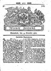 Wiener Zeitung 18001213 Seite: 1