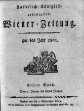 Wiener Zeitung 1801bl01 Seite: 1