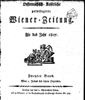 Wiener Zeitung 1807bl01 Seite: 1