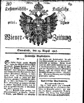 Wiener Zeitung 18070829 Seite: 1